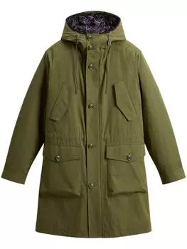 Woolrich пальто-парка персикового цвета, зеленый