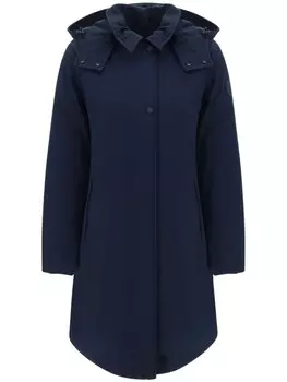 Woolrich пальто с капюшоном, синий
