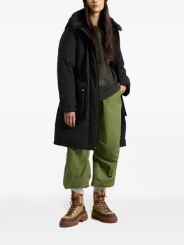 Woolrich парка с капюшоном, черный