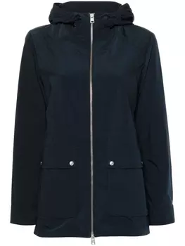 Woolrich парка с капюшоном на молнии, синий