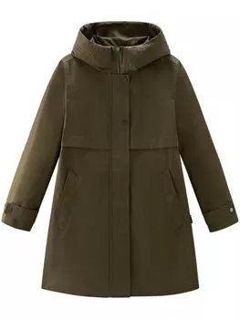 Woolrich парка с капюшоном, зеленый