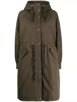 Woolrich парка с кулиской, зеленый