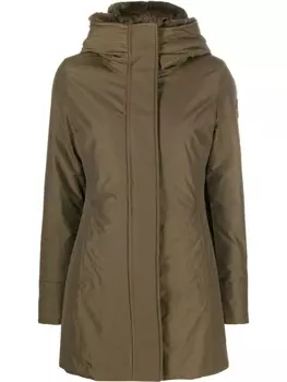 Woolrich парка с нашивкой-логотипом, зеленый