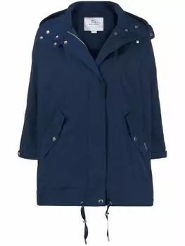 Woolrich парка с потайной застежкой и капюшоном, синий