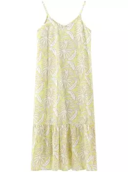 Woolrich платье-комбинация с принтом, желтый