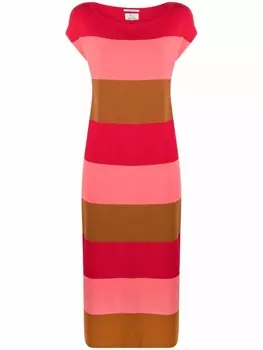 Woolrich платье миди в полоску, красный