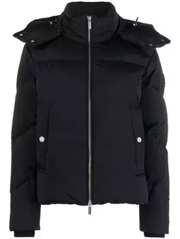 Woolrich пуховик с капюшоном, черный