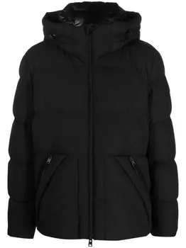 Woolrich пуховик с капюшоном, черный