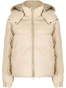 Woolrich пуховик с капюшоном, нейтральный цвет