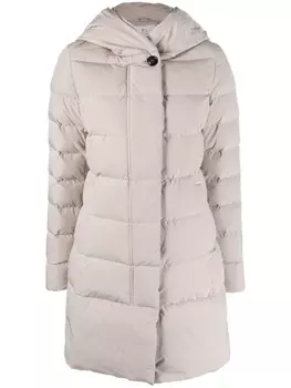 Woolrich пуховик с капюшоном, серый