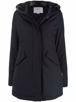 Woolrich пуховик с капюшоном, синий