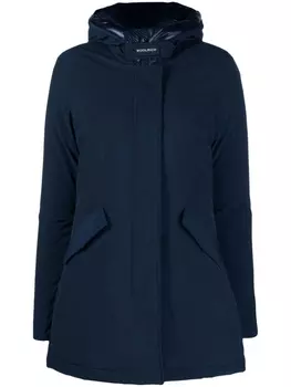 Woolrich пуховик с капюшоном, синий