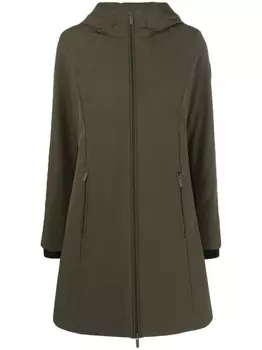 Woolrich пуховик с капюшоном, зеленый