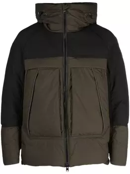 Woolrich пуховик с капюшоном, зеленый