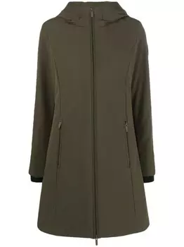 Woolrich пуховик с капюшоном, зеленый