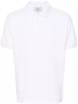 Woolrich рубашка поло с логотипом, белый