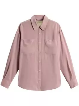 Woolrich рубашка с эффектом потертости, розовый