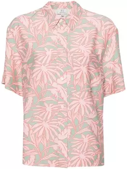Woolrich рубашка с принтом, розовый