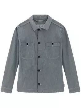 Woolrich рубашка в полоску, синий