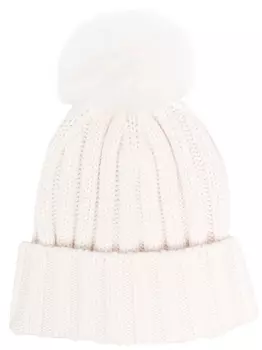 Woolrich шапка бини из необработанной шерсти, белый