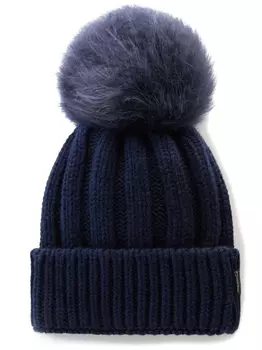 Woolrich шапочка с помпоном, синий