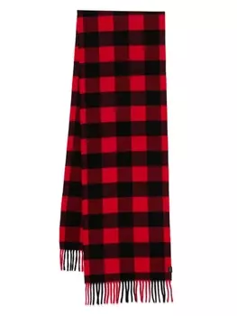 Woolrich шарф Buffalo в клетку, красный