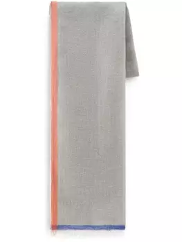 Woolrich шарф с контрастными полосками, серый