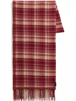 Woolrich шарф в клетку, красный