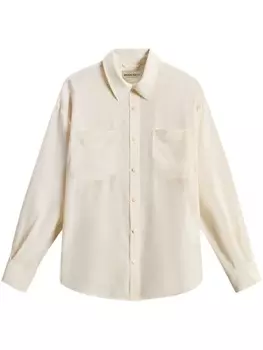 Woolrich шелковая рубашка, серый