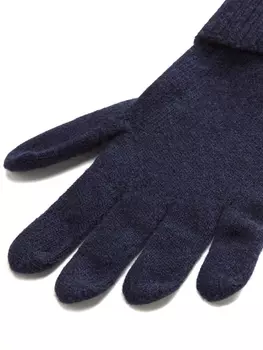 Woolrich шерстяные перчатки с логотипом-аппликацией, синий