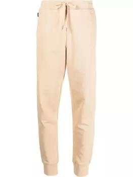 Woolrich спортивные брюки с кулиской и вышитым логотипом, нейтральный цвет