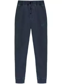 Woolrich спортивные брюки с вышитым логотипом, синий