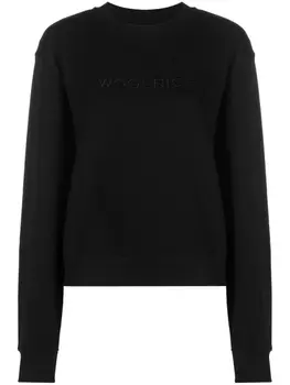 Woolrich толстовка из органического хлопка, черный