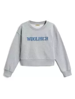 Woolrich толстовка с круглым вырезом, серый