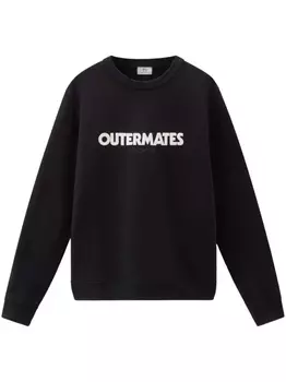 Woolrich толстовка с логотипом, черный