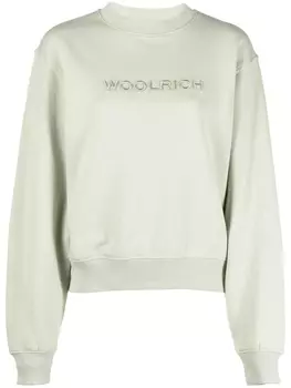 Woolrich толстовка с логотипом, зеленый