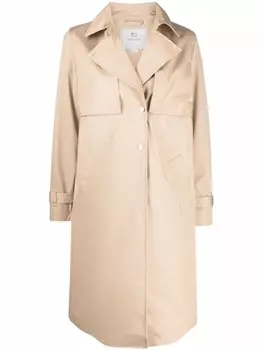 Woolrich тренч на пуговицах, нейтральный цвет