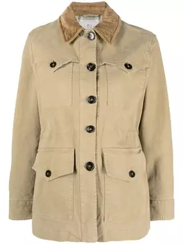 Woolrich твиловая куртка-рубашка, зеленый