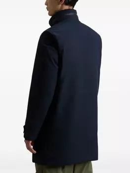 Woolrich твиловый плащ Poly, синий