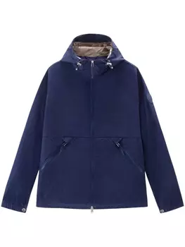 Woolrich ветровка Crinkle с капюшоном, синий