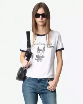 Woos Женская футболка с коротким рукавом Zadig & Voltaire, белый