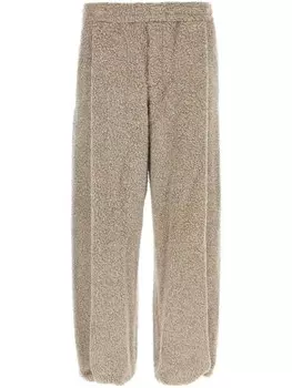 Wooyoungmi Двухцветные широкие спортивные брюки, серый