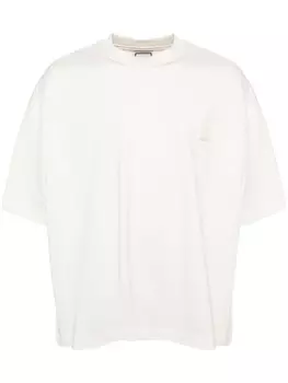 Wooyoungmi футболка с нашивкой, белый