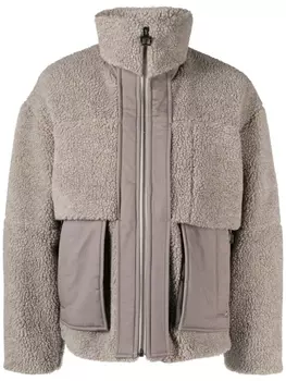 Wooyoungmi куртка со вставками, серый