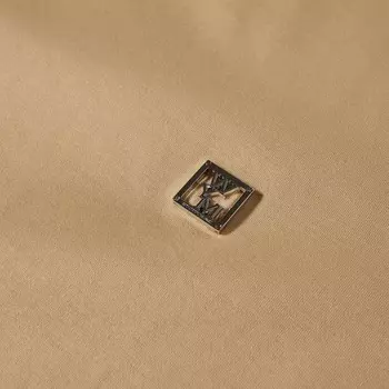 Wooyoungmi WM Металлическая футболка с круглым вырезом, бежевый