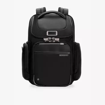 @Work 5 рюкзак среднего размера из смеси нейлона с широким горлом Briggs & Riley, черный