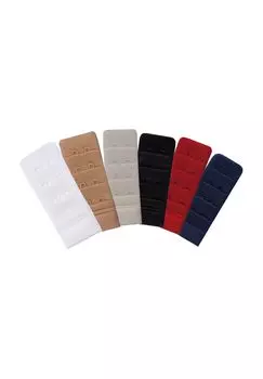 Wow 2 Go женский комплект удлинителей бюстгальтера из 4 или 6 штук разных цветов и крючков Miss Perfect, цвет Mehrfarbig