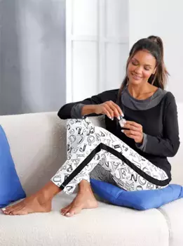 Wschepur Пижама, черно-белый