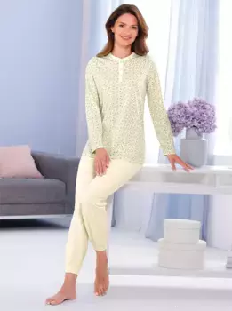 Wschepur Пижама, цвет Champagner-Bleu-Bedruckt