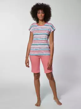 Wschepur Пижама, цвет Flamingo + Flamingo-Gestreift